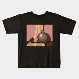 Pastel still life with figs Kids T-Shirt